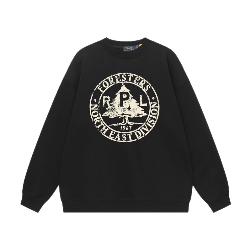 Ralph Lauren vintage-style black sweatshirt