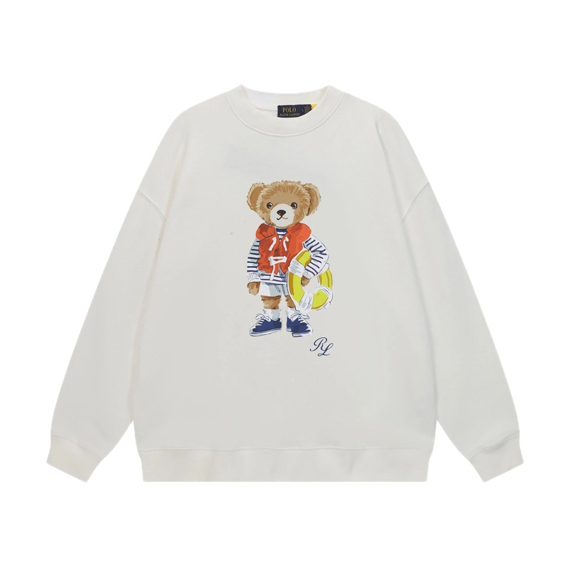 Ralph Lauren white sweatshirt with bear print
