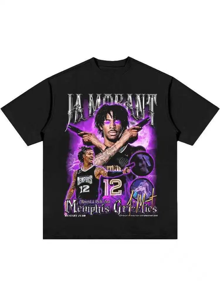 Tupac Sport Portrait graphic T-shirt Black Tupac Collage for Collection Drops