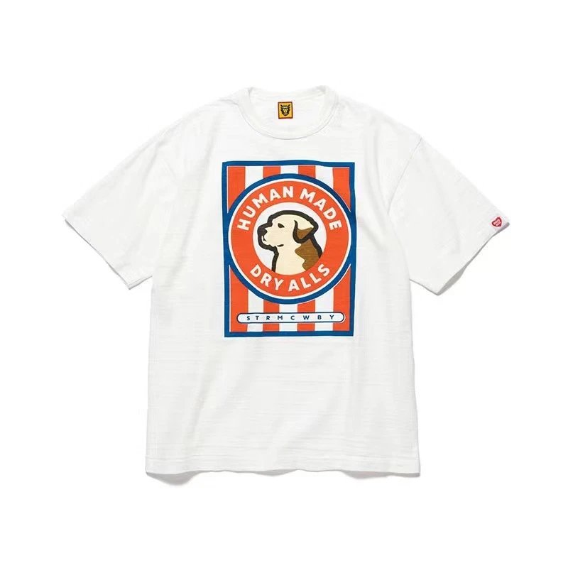 HUMAN MADE Dog Print Vintage White T-Shirt