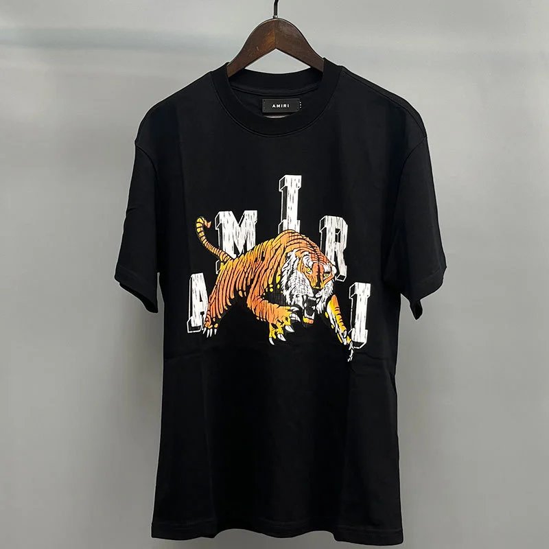 Amiri Black Records Graphic T-Shirt Downtown Style
