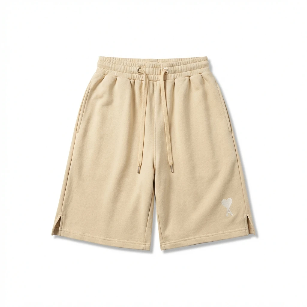 AMI casual style khaki shorts