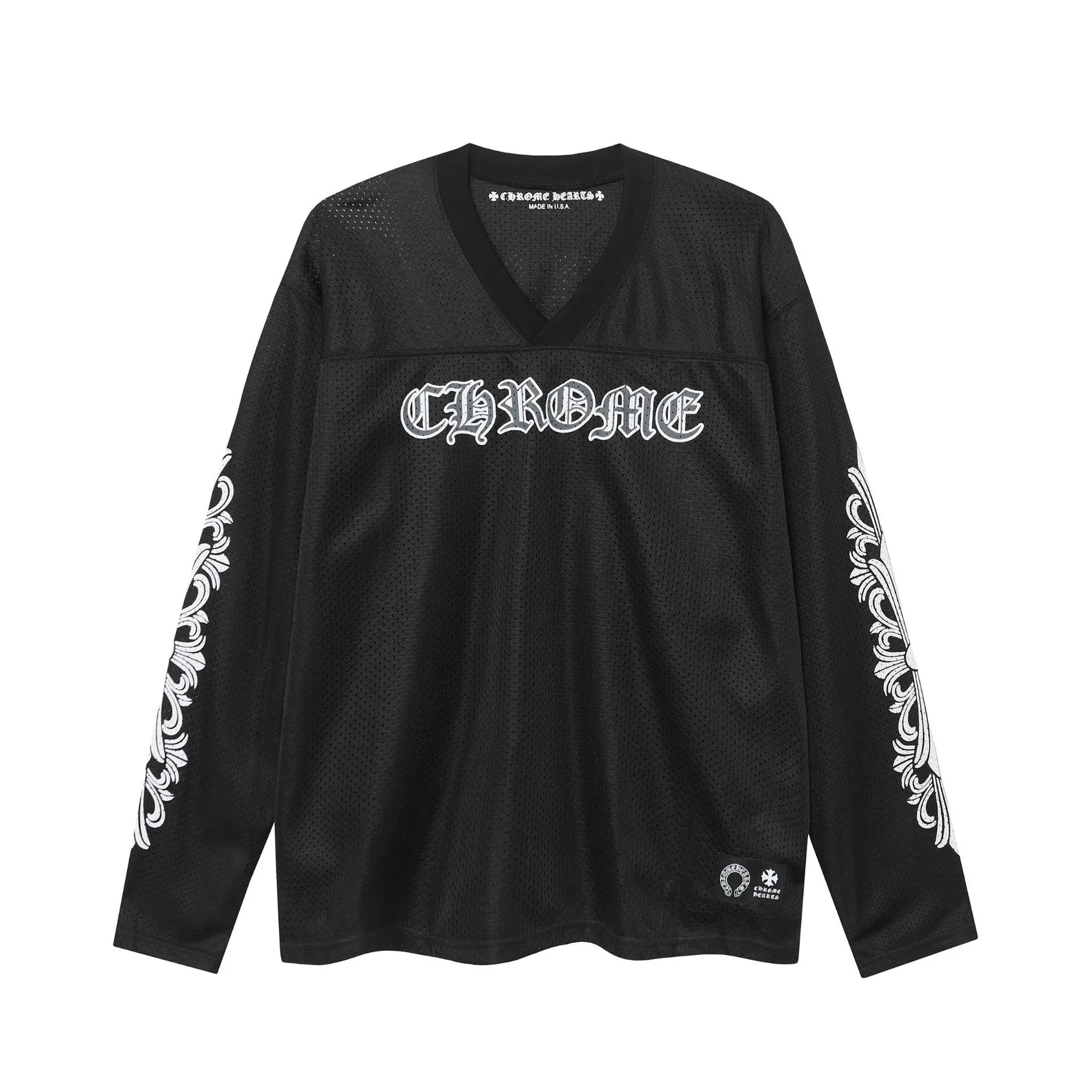 Black Floral Button Shirt Campus Look