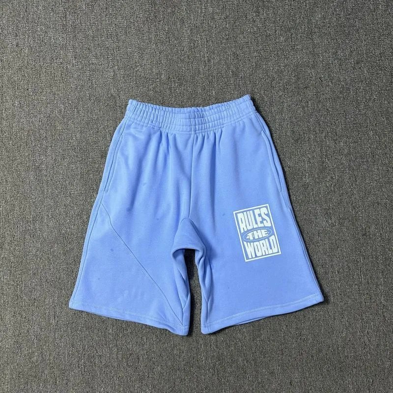 Corteiz Rules light blue shorts