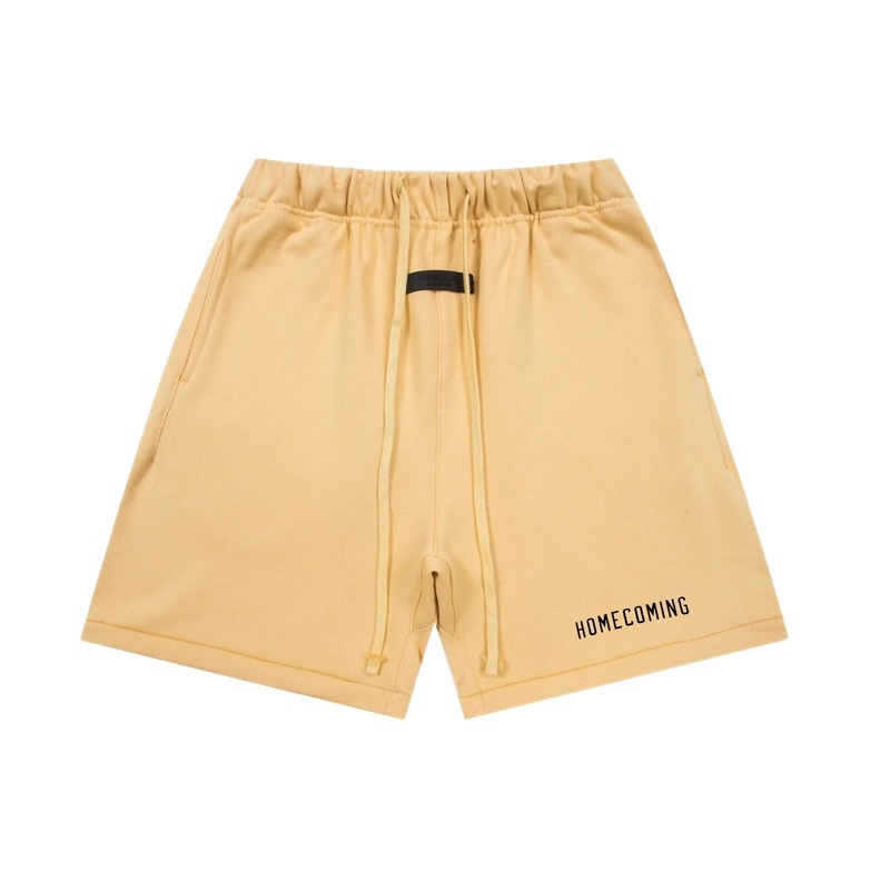 ESSENTIALS minimalist style khaki shorts