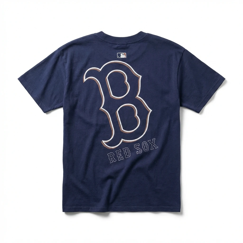 MLB Red Sox Dark Blue T-shirt