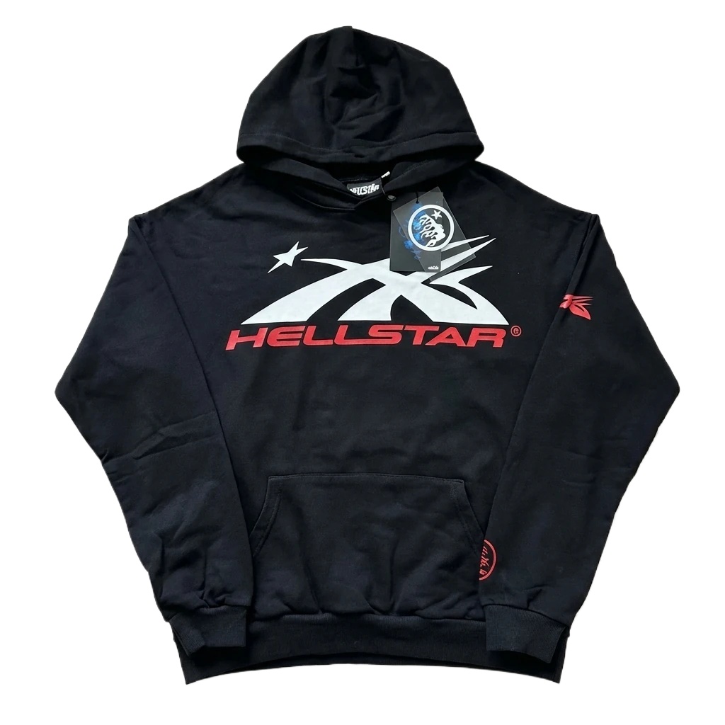 Hellstar Printed Trendy and Cool Black Sweatshirt
