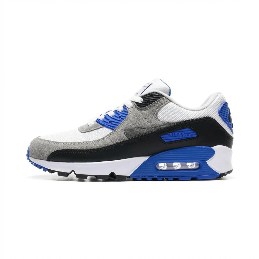 Nike Air Max 90 Blue-Gray-Black Sports Shoes
