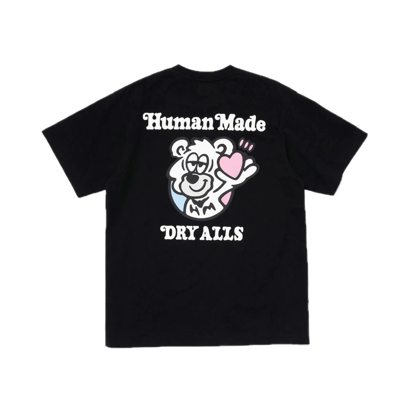 HUMAN MADE EDRYALLS Cartoon Print Black T-shirt