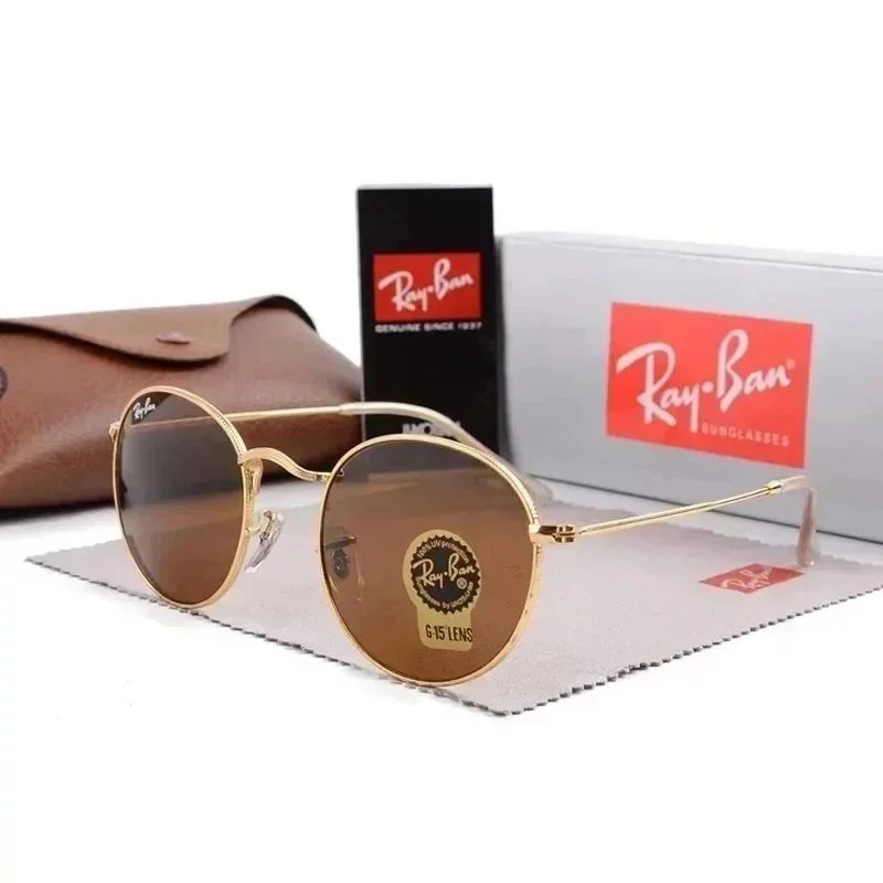 Ray-Ban Logo Detail Aviator sunglasses Metal Frame Sunglasses with Relaxed Feel