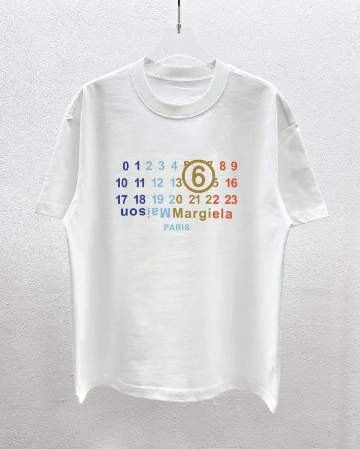 Maison Margiela MM6 Casual Style White T-Shirt