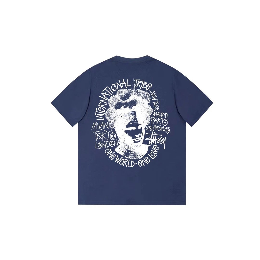 Stussy Sport Graphic T-shirt Black White Stussy for Collection Drops