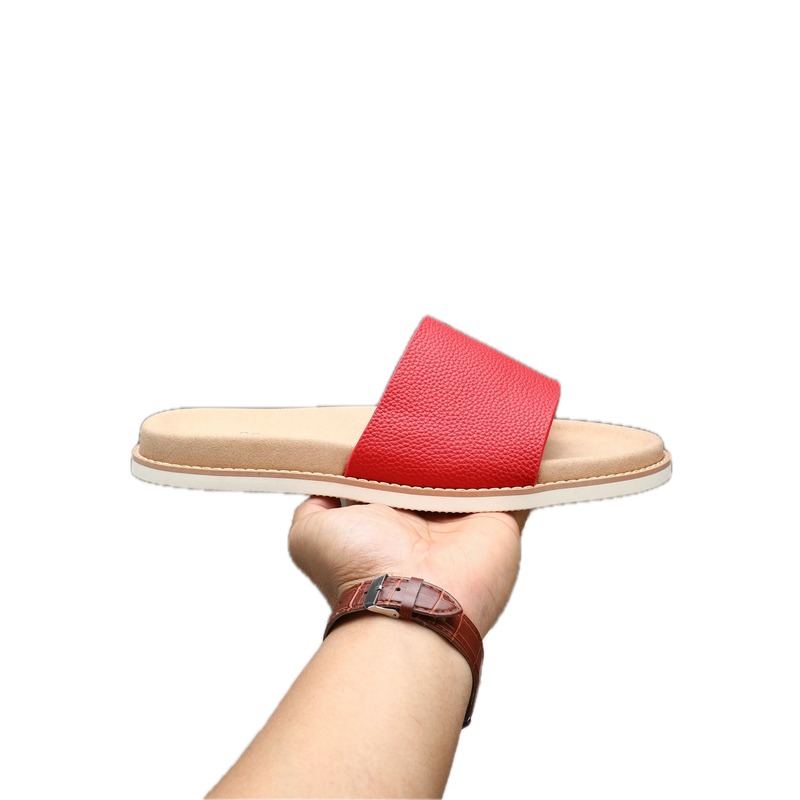 Brunello Cucinelli Casual-style Red Slide Sandals