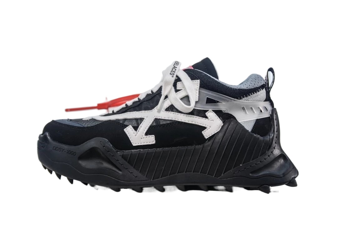 Off-White black and white trendy sports shoes