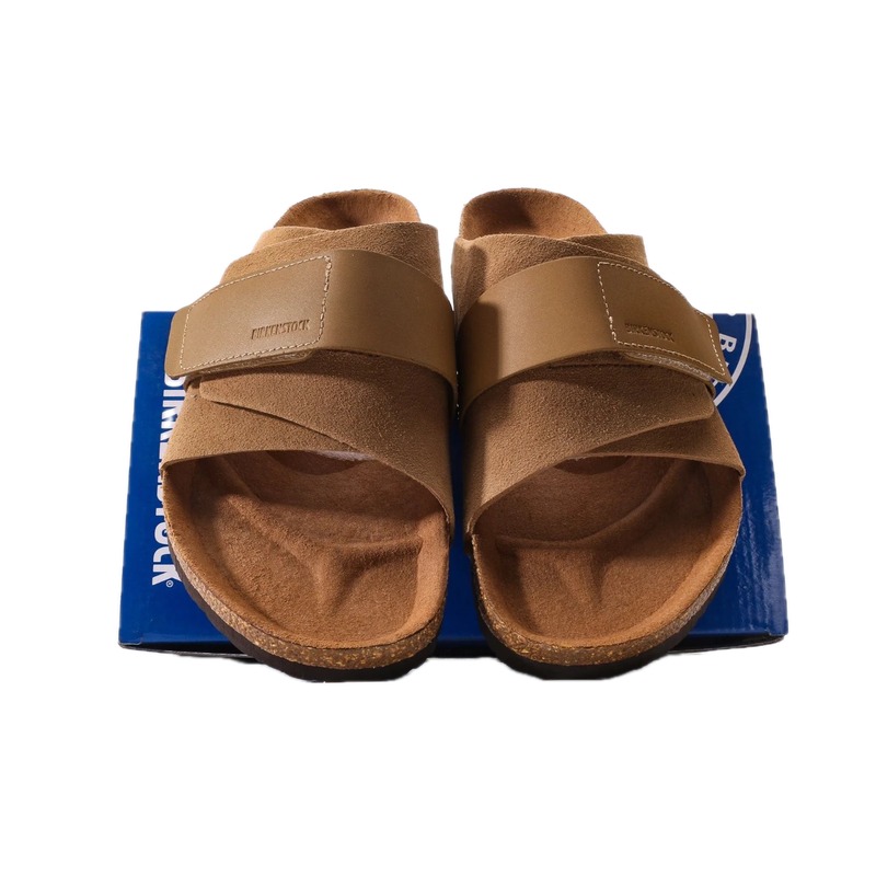 BIRKENSTOCK Cork Casual Style Camel Slide Sandals