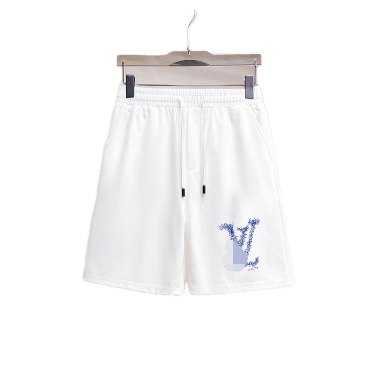 Louis Vuitton Classic Print Casual Style White Shorts