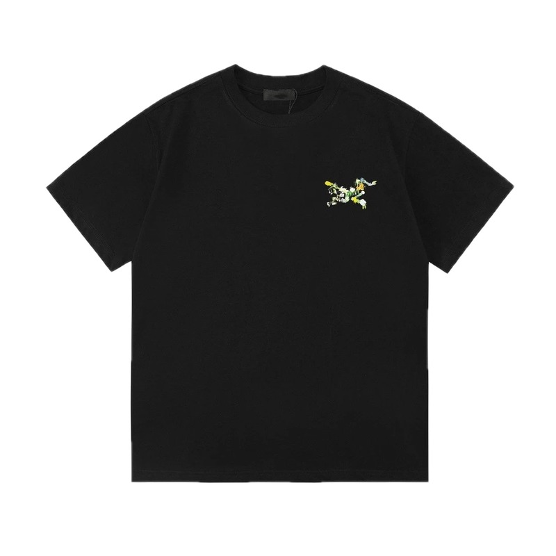 Arc'teryx Floral Print Street Style Black T-Shirt