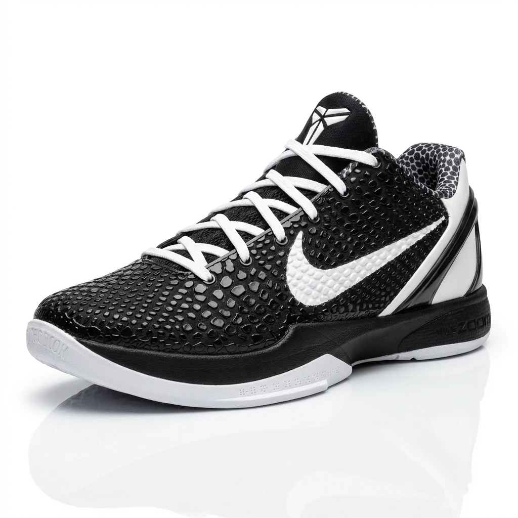 Nike Kobe series black and white trendy basketball shoes