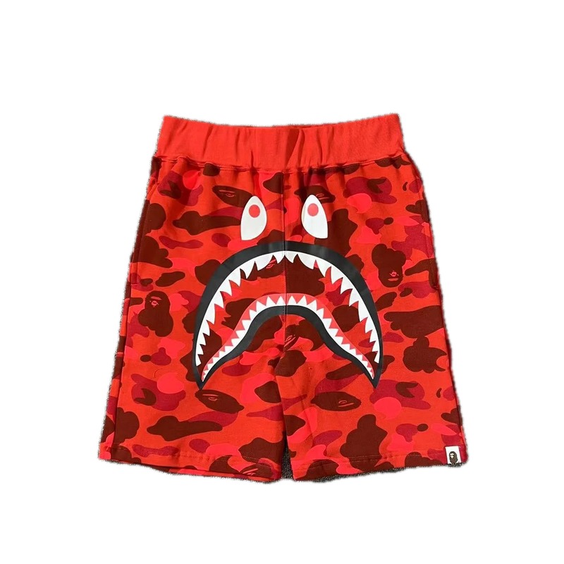 Bape Shark Camouflage Style Shorts