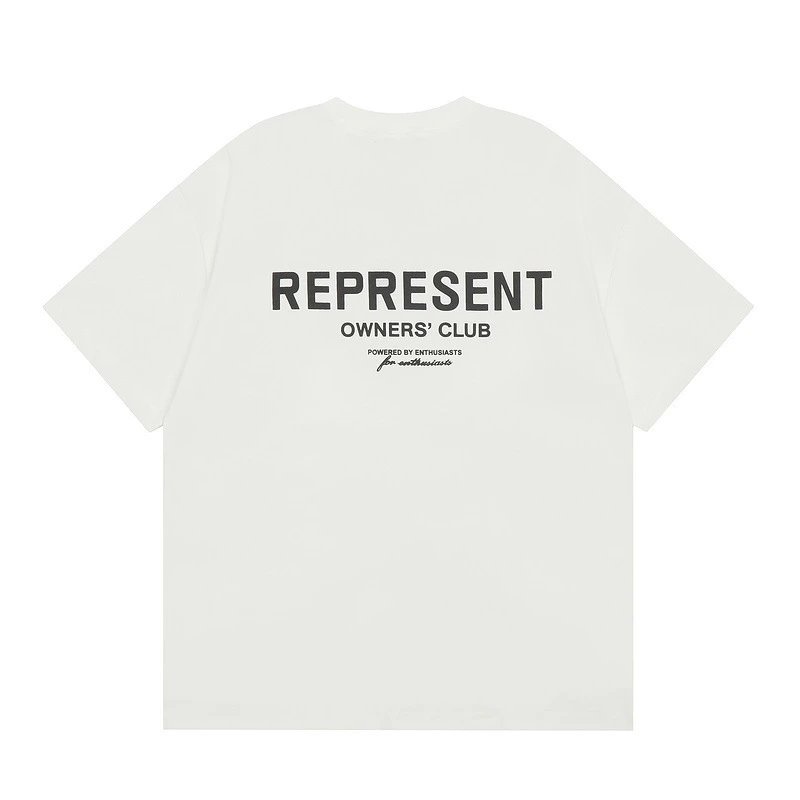 Represent White Style 801 Owners Club T-Shirt Color Pop Logo