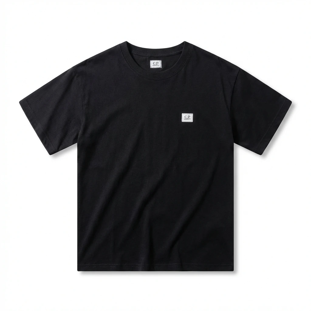 C.P. Basic Style Simple Black T-shirt