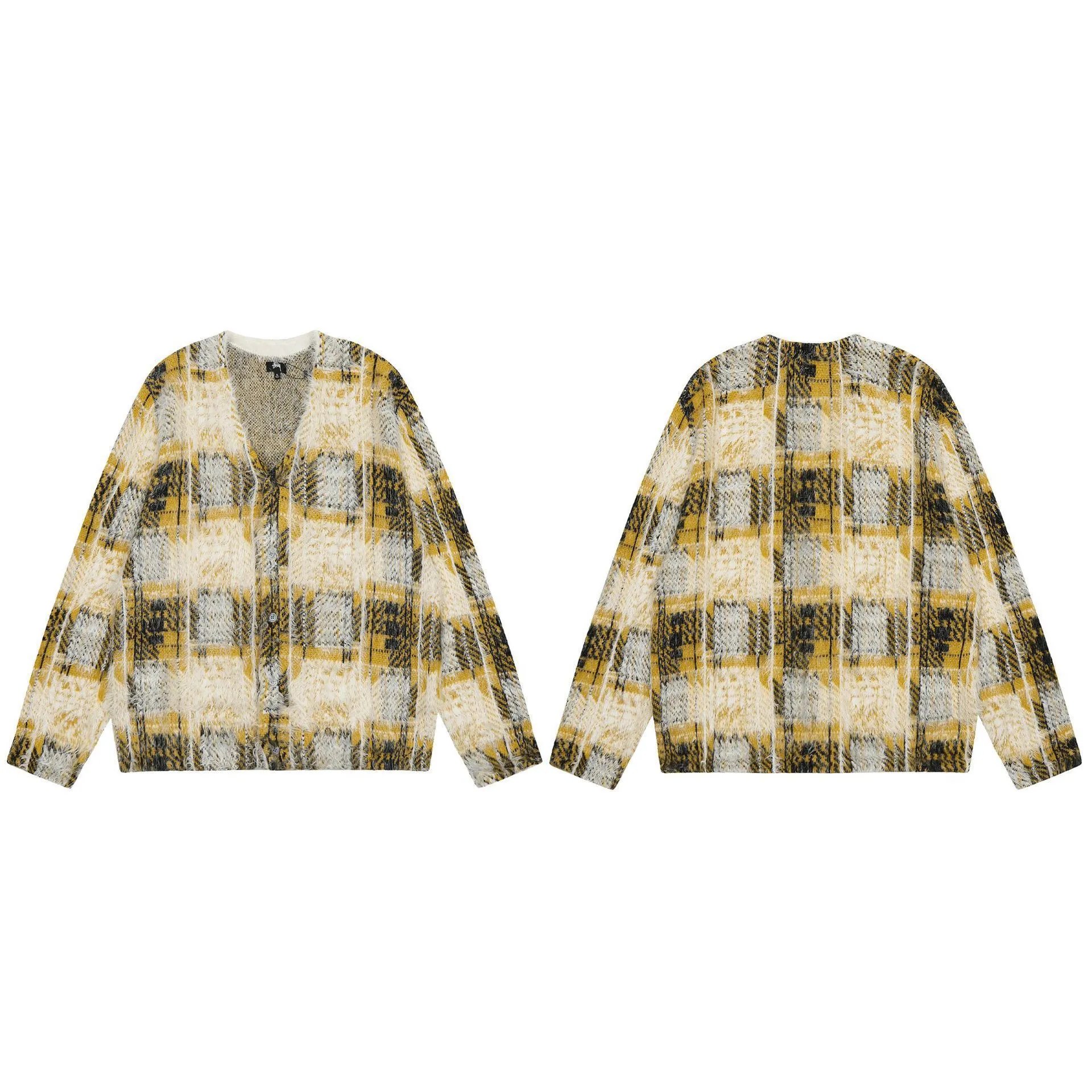 Stussy Yellow Swirl Graphic SweatShirt Warm Weather