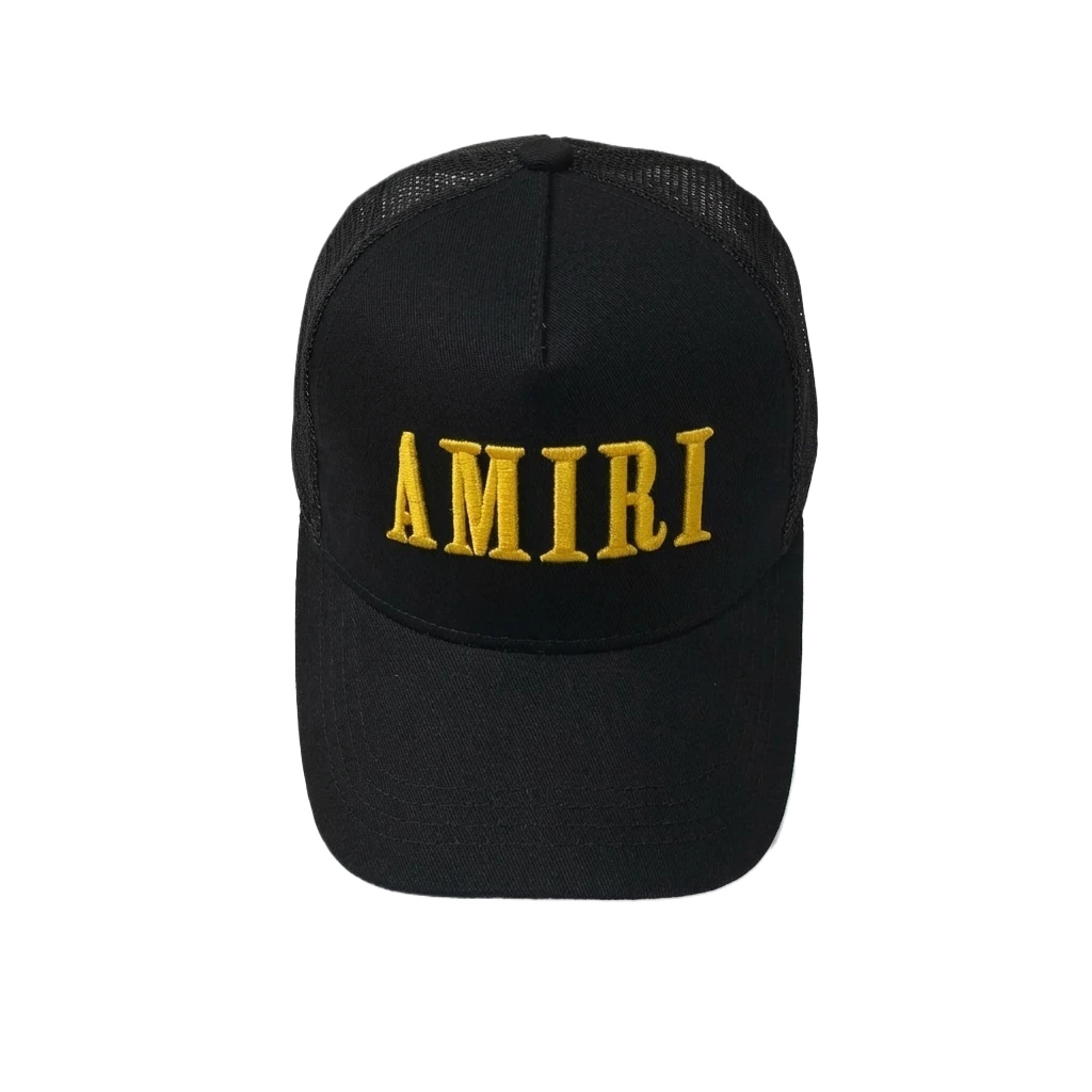 AMIRI letter embroidery black cap