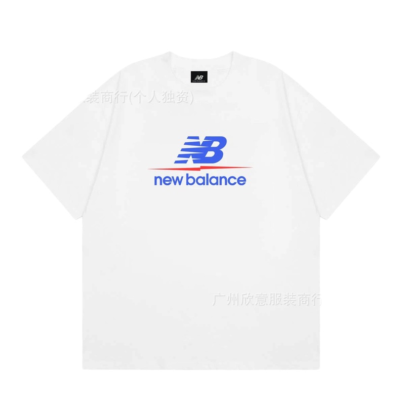 New Balance Printed Casual Style White T-shirt