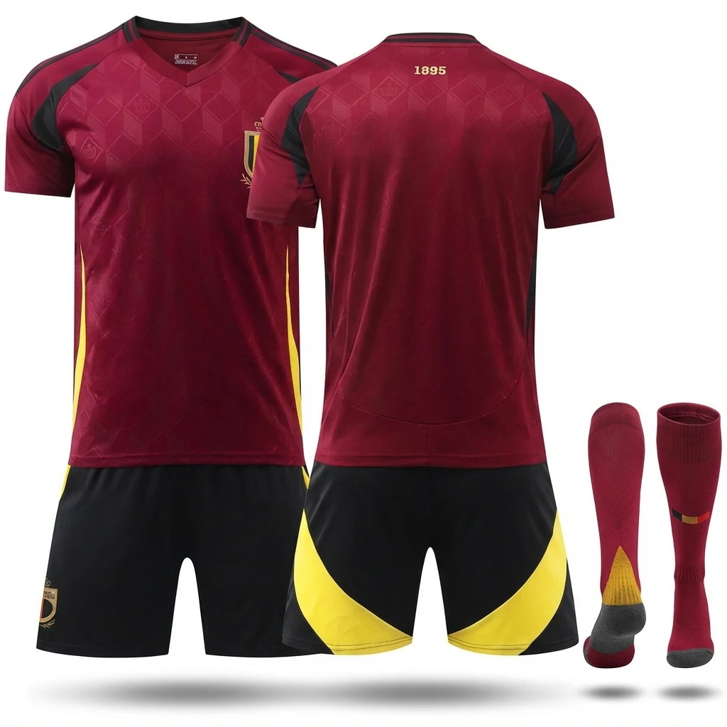 Belgian team uniform sporty burgundy