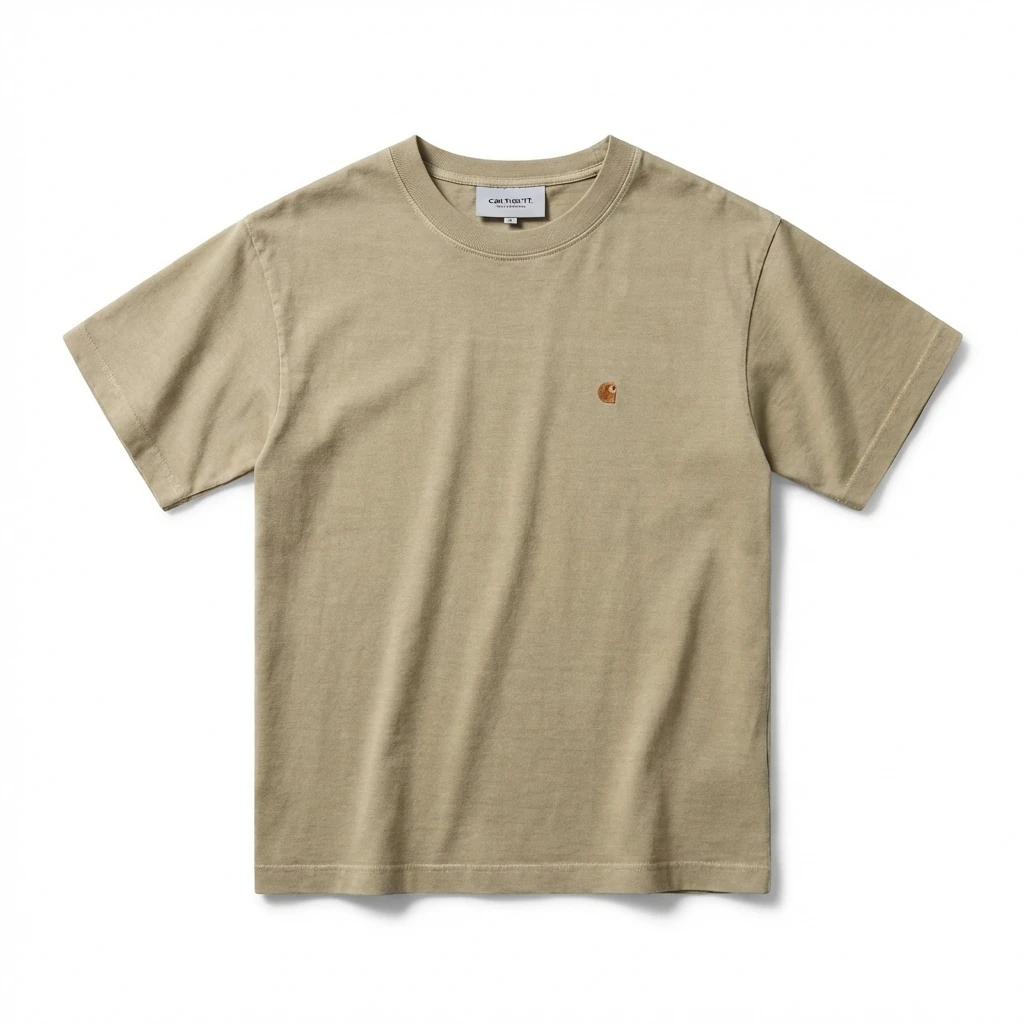 Carhartt Basic Simple Style Khaki T-shirt
