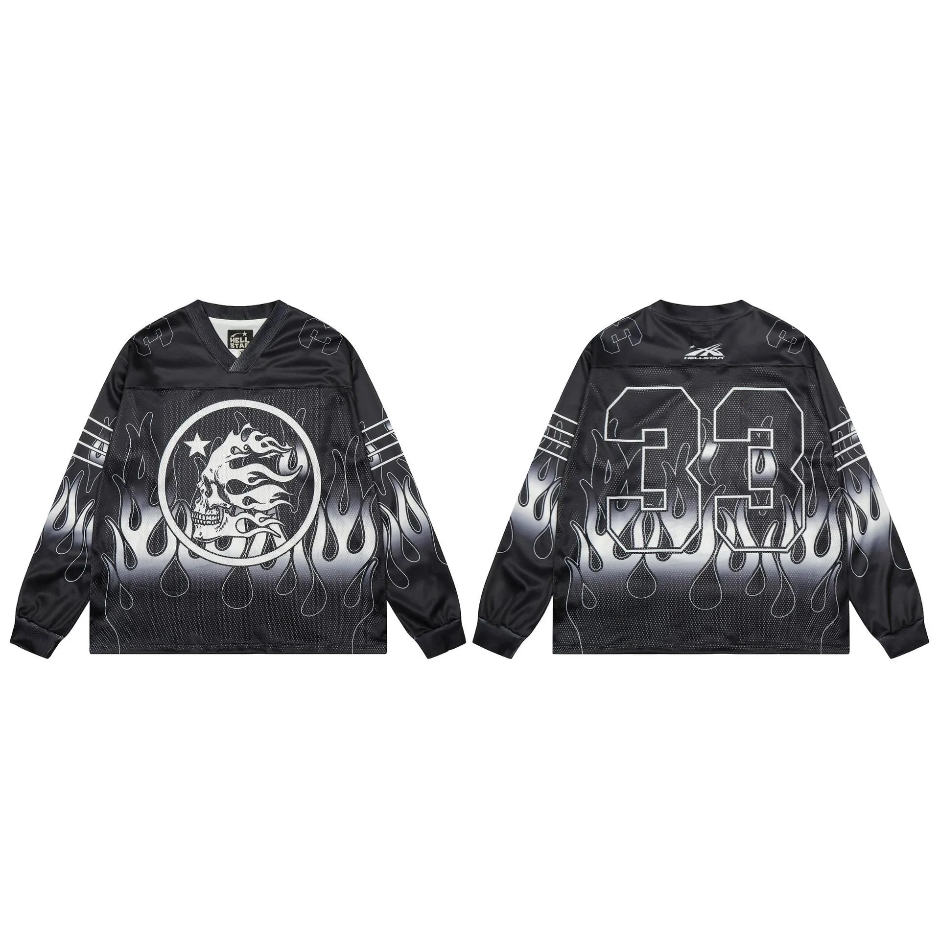Hellstar Skull Flame High Street Black Jersey