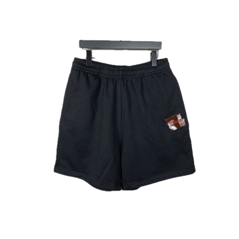 Balenciaga minimalist black shorts