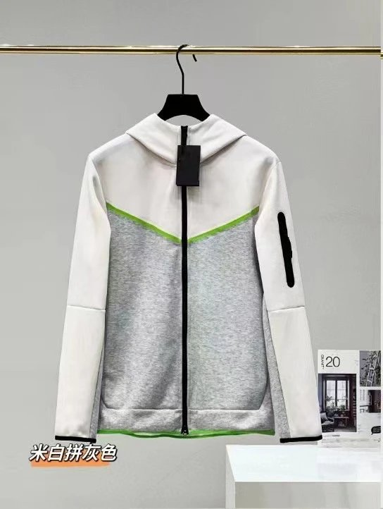 Urban White zip hoodie White Full Zip with Statement Pattern
