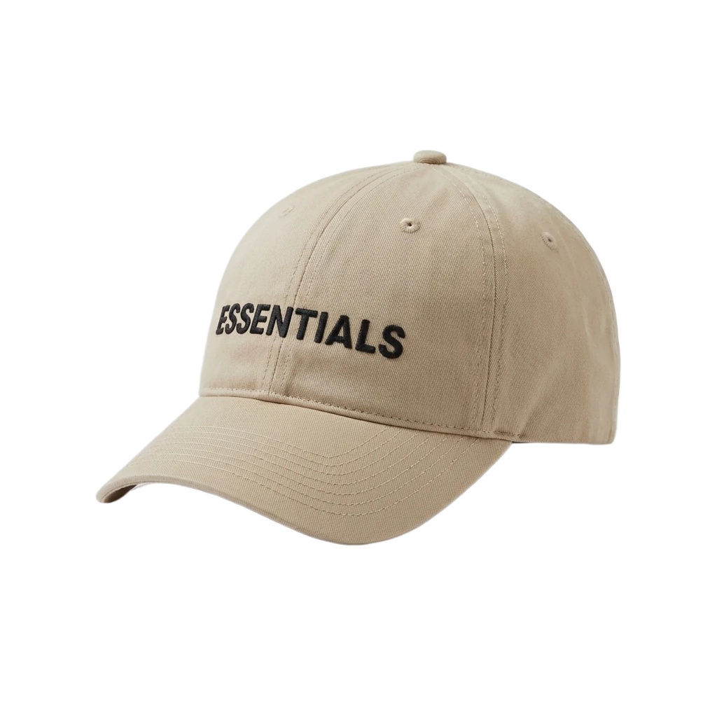 ESSENTIALS Simple Beige Baseball Cap