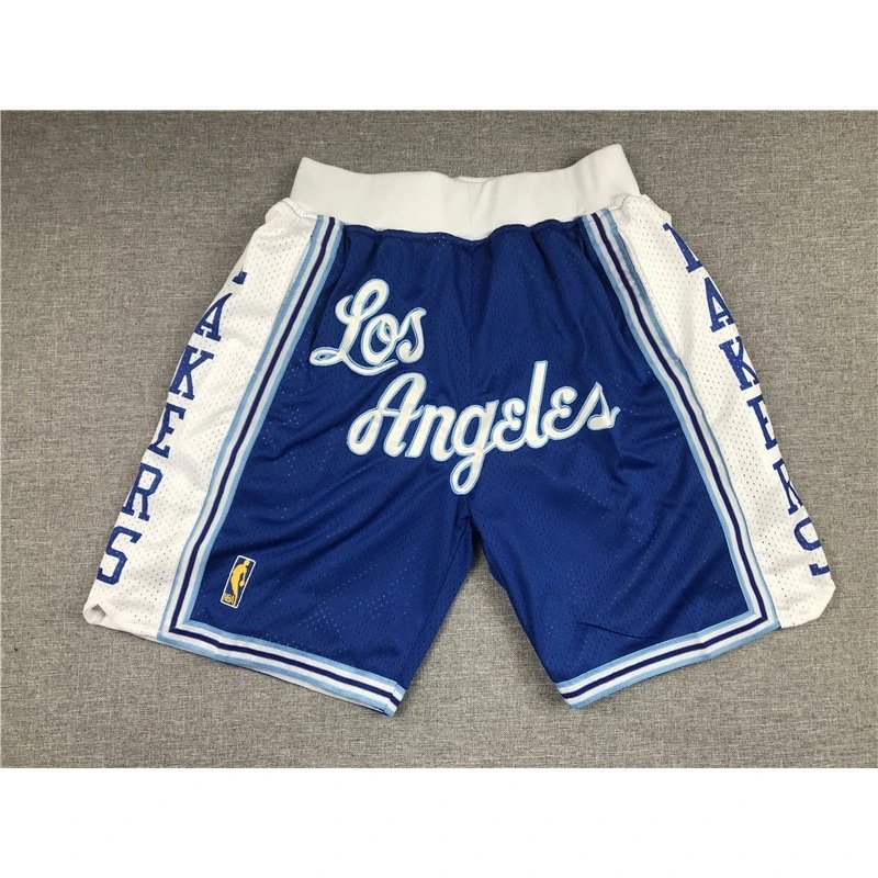 Lakers Travel Basketball shorts Yellow Lakers Mesh with Modern Look