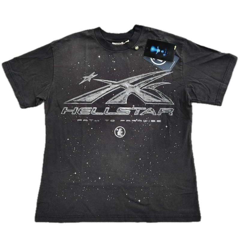 Hellstar Starry Sky Collection Vintage Distressed Black T-Shirt