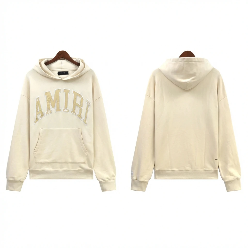 AMIRI Letter Style Off-white Hoodie