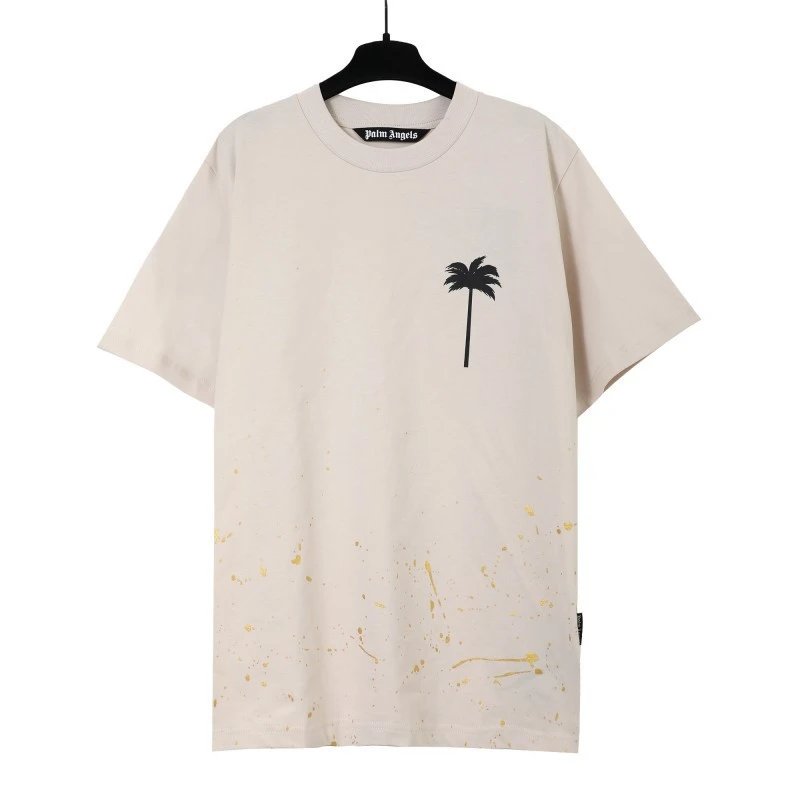 Palm Angels Resort Logo T-shirt White Palm Tree with Premium Look