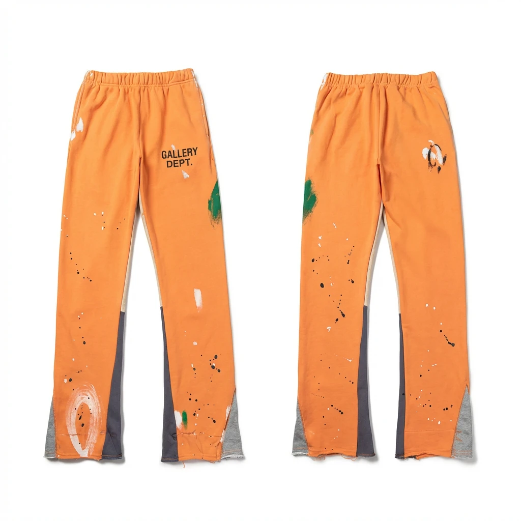 Gallery Dept Graffiti Style Orange Trousers