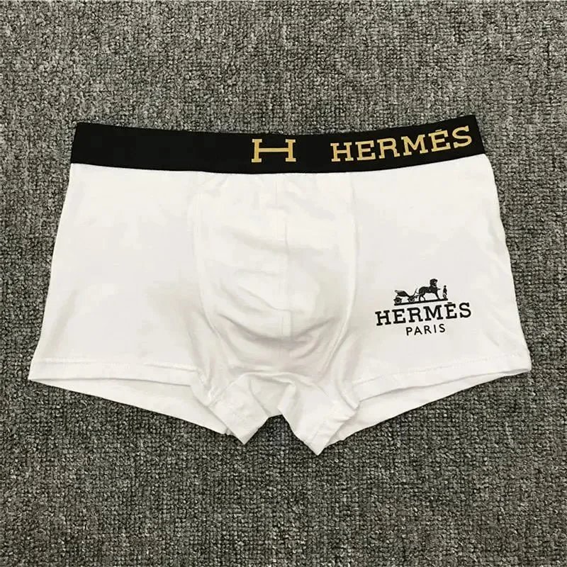 Hermes Travel Logo boxer briefs Black Boxer Briefs with Modern Look