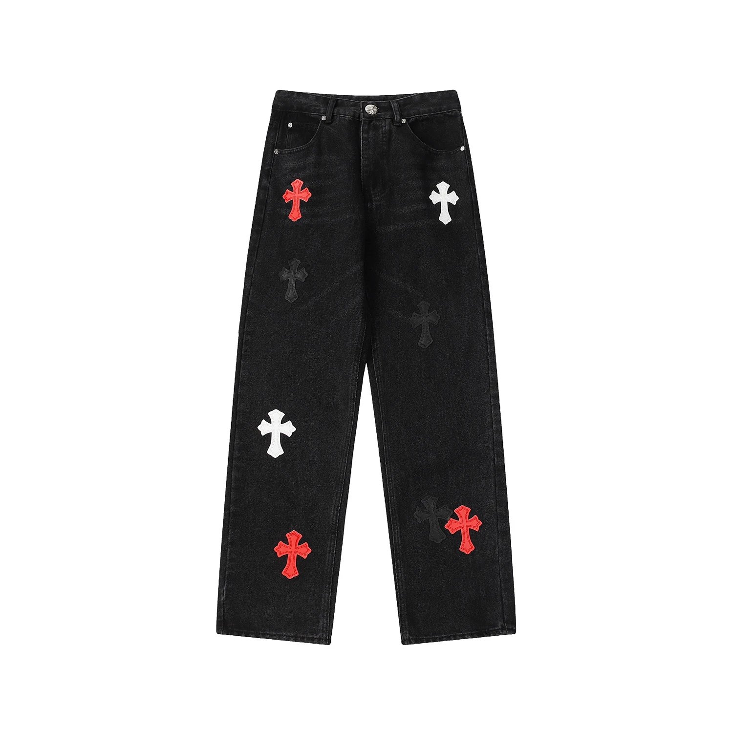 Chrome Hearts Urban Graphic jeans Light Denim Jeans with Casual Appeal
