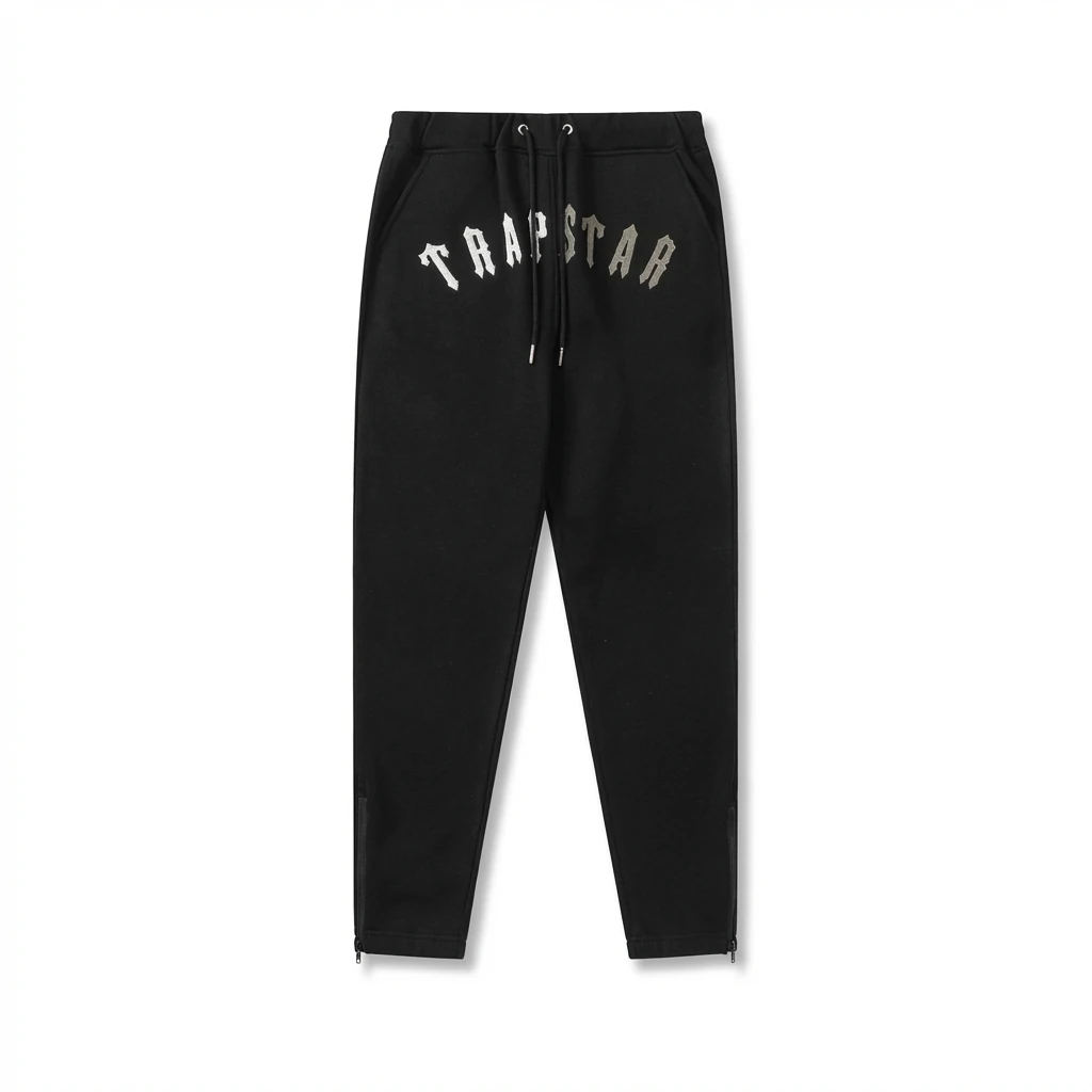 Trapstar Letter Style Black Sweatpants