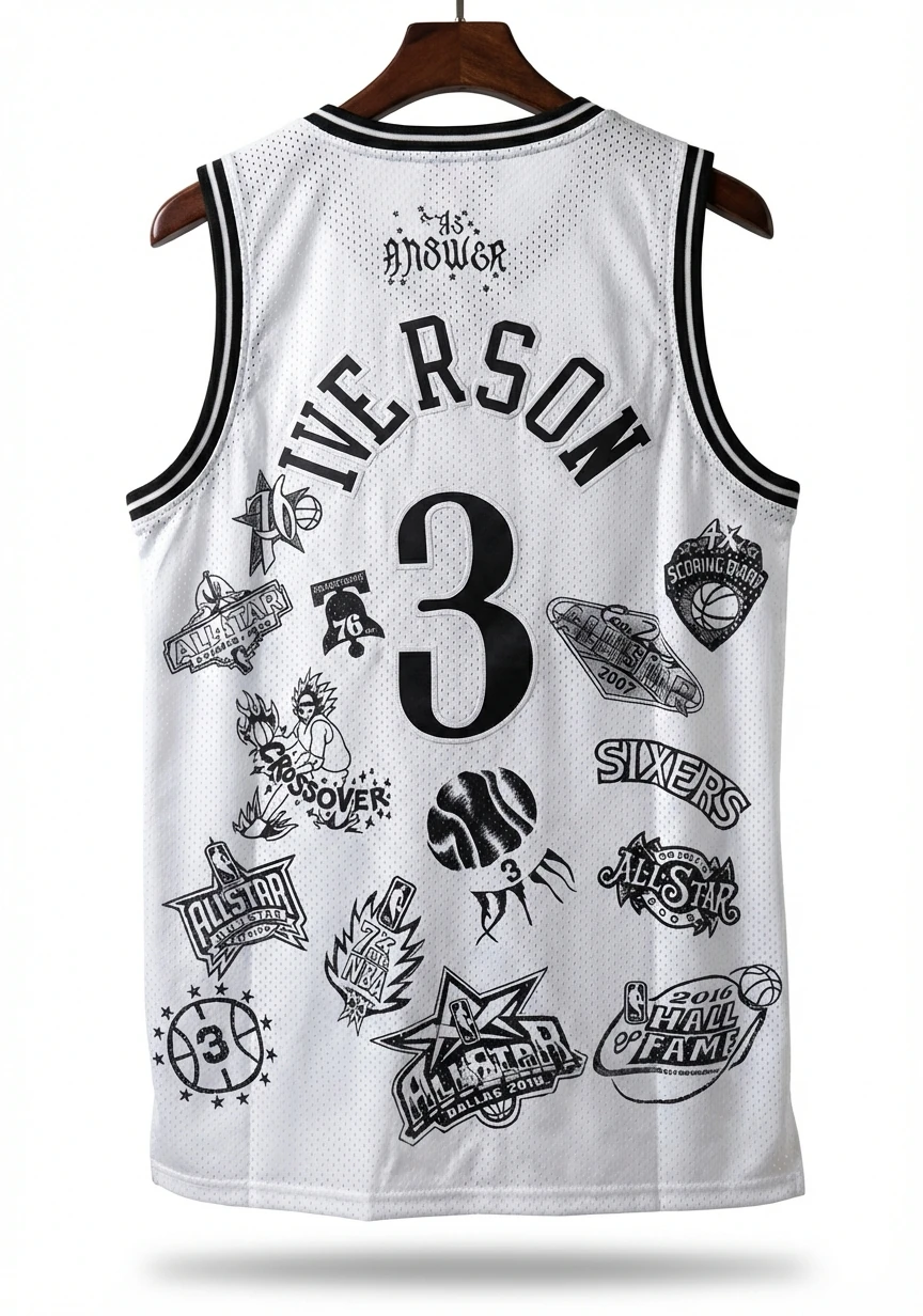 Philadelphia No. 3 Allen Iverson retro style jersey