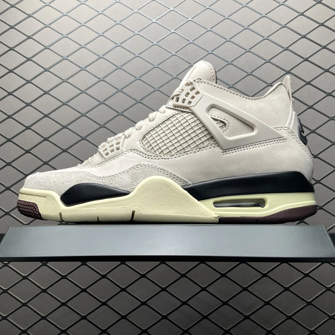 Jordan White and Black Color-Blocked Panels Basketball High-Tops