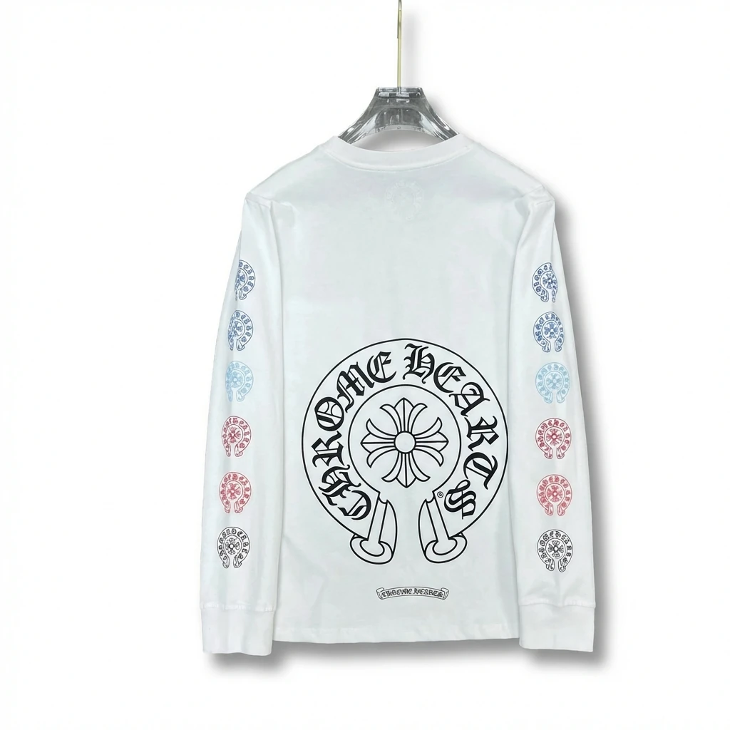 Chrome Hearts Retro Style White Long-Sleeve
