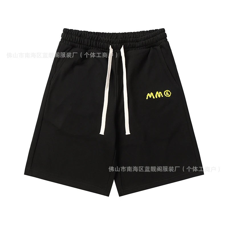 Maison Margiela minimalist style black shorts