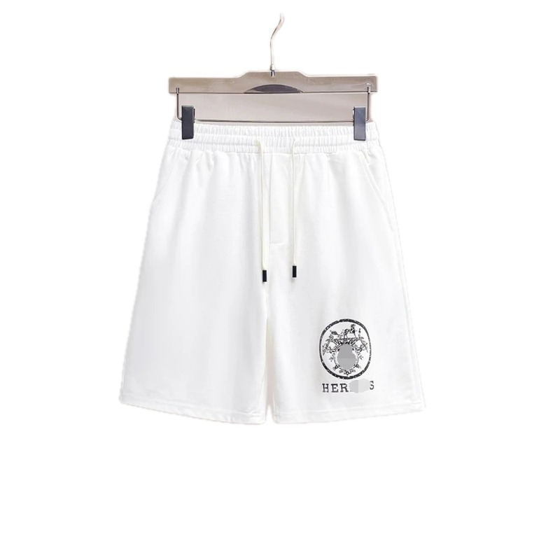 Hermès Printed Casual Style White Shorts