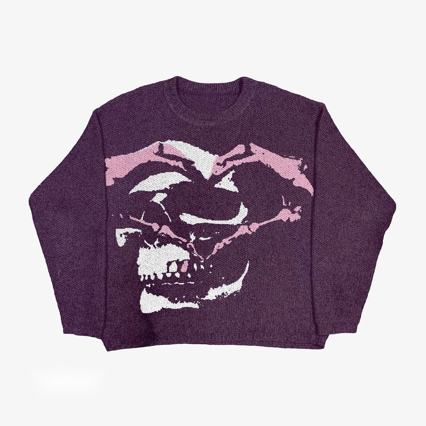 Urban Anime graphic sweater Black Knit Top with Casual Appeal