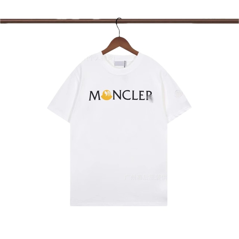 Moncler Printed Casual White Short-sleeve T-shirt