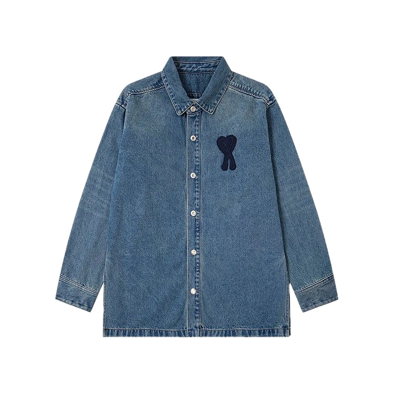 AMI Love Denim Shirt